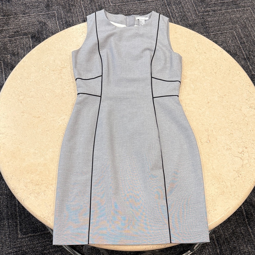 H&M Gray Dress with Black Accents